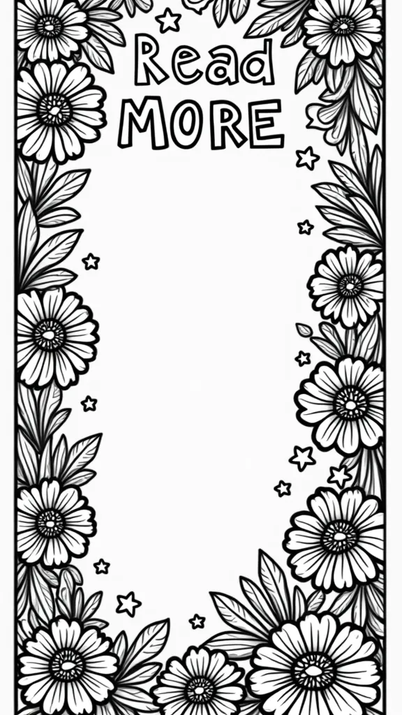 book mark coloring pages